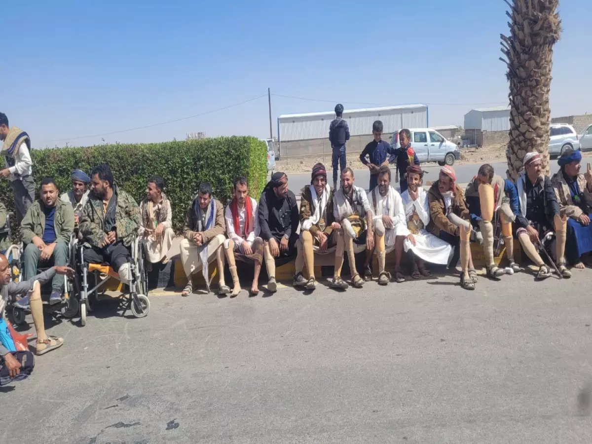 حصري: أبطال الجيش الجرحى في مأرب يتحدون السلطة - لن نرفع الاعتصام قبل استلام حقوقنا كاملة!