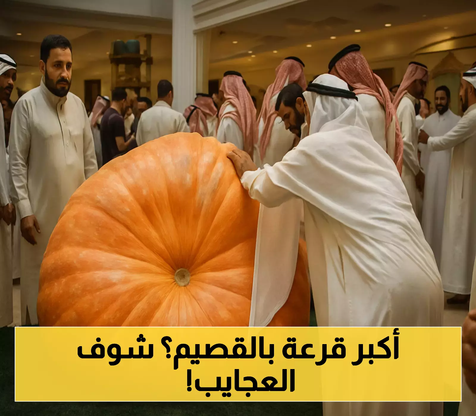 قرعة بنصف طن تتصدر معرض أطايب ثمار القصيم وتكشف عن إمكانات زراعية استثنائية