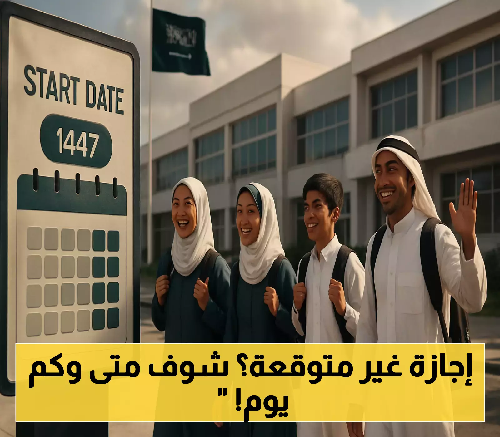 التعليم تعلن: 3 أيام إجازة مطولة في منتصف الفصل الثاني ابتداءً من 15 جمادى الآخرة