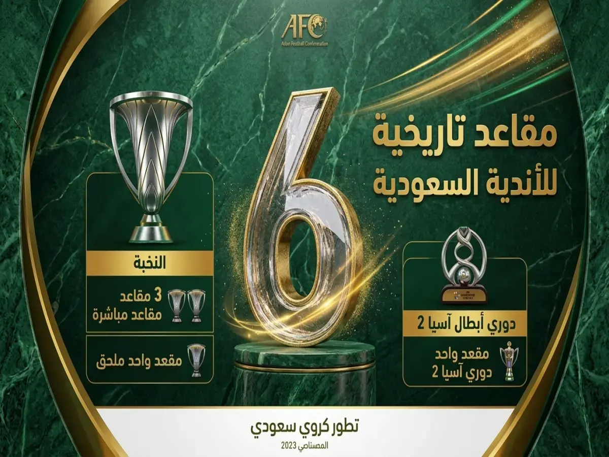 عاجل: السعودية تسحق اليابان وتتصدر آسيا بتوسعة تاريخية - 6 مقاعد قارية تضرب خارطة الكرة العالمية!