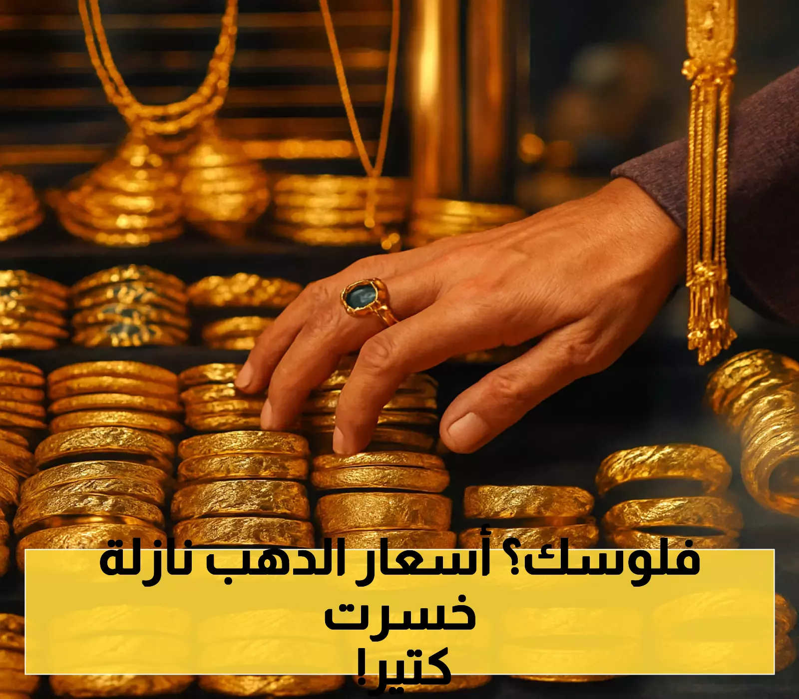 إعلان عاجل: تراجع حاد في أسعار الذهب الآن – عيار 21 يصل 4660 جنيهًا