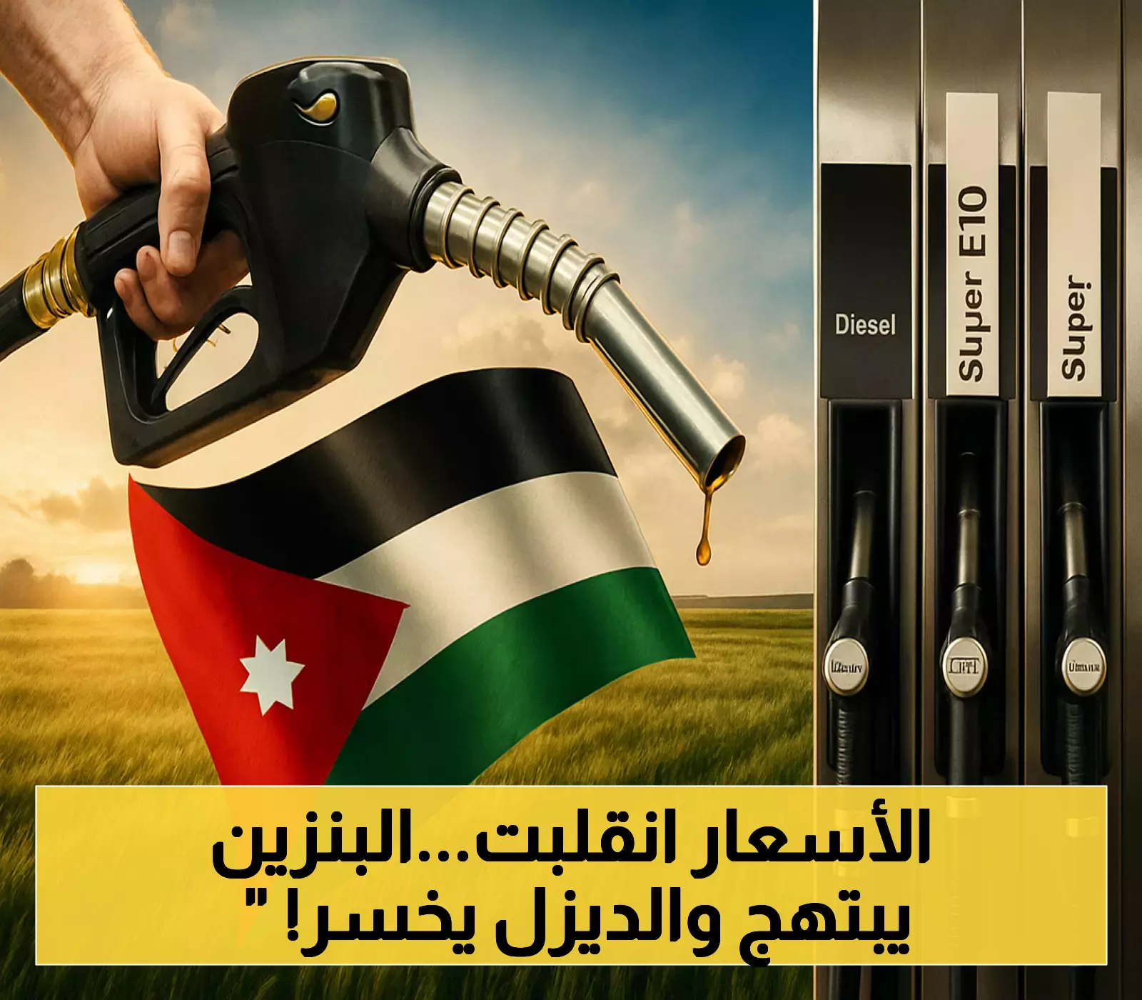 الأردن يصدم مستخدمي الديزل ويُفرح أصحاب السيارات: 10 فلسات خفضاً للبنزين و15 فلساً زيادة للسولار