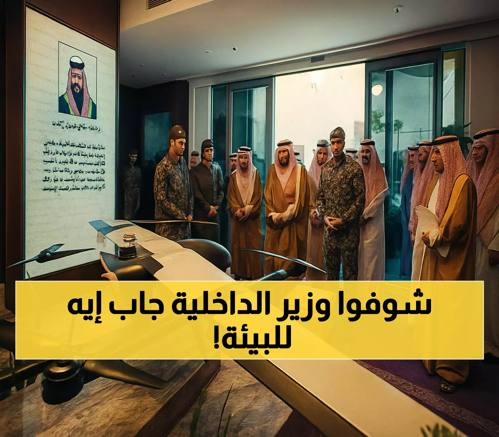 وزير الداخلية يدشن مركزاً إعلامياً متطوراً ويتفقد تقنيات الدرون والكاميرات الحرارية لحماية البيئة