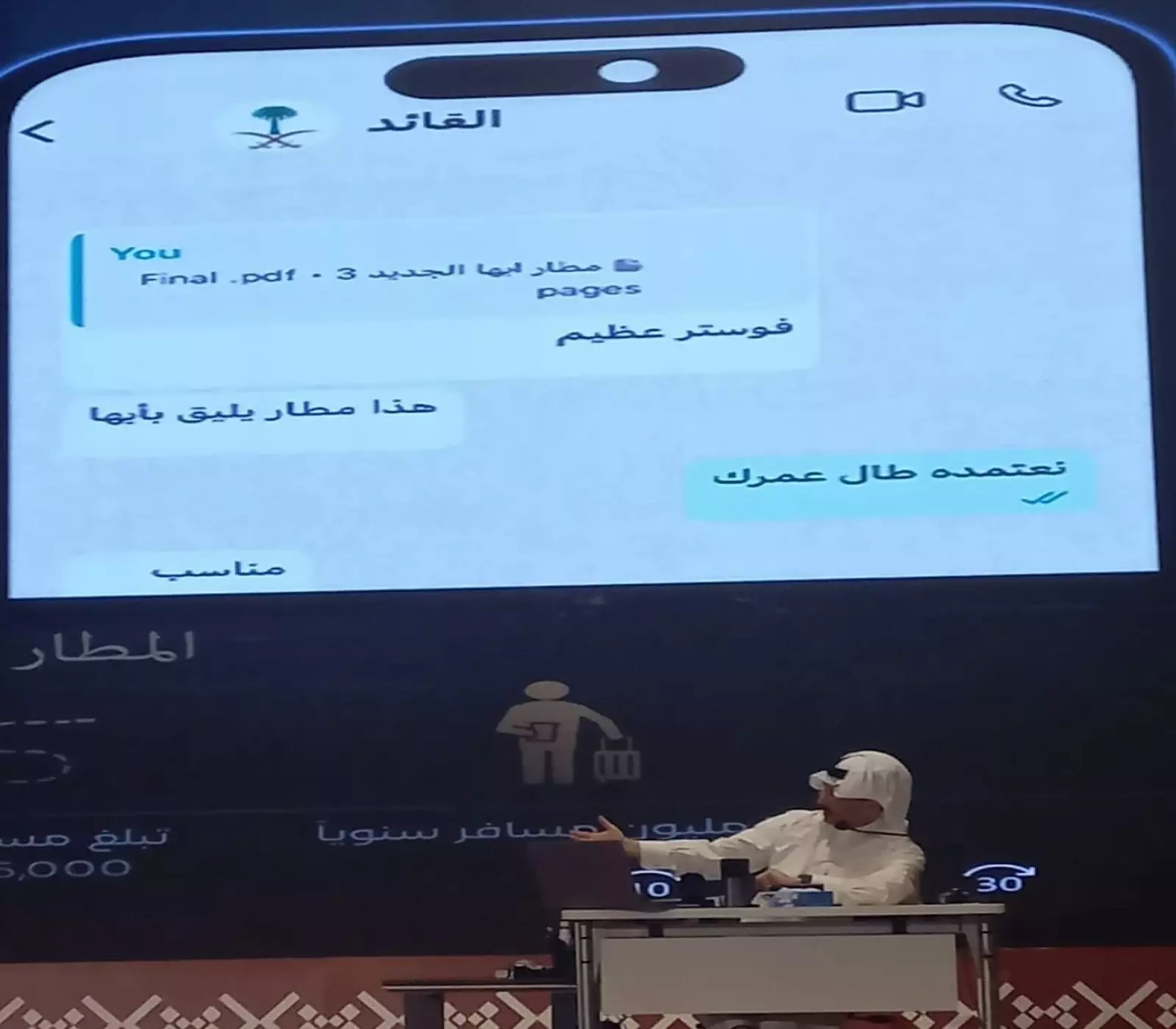 رسالة القائد (ولي العهد ) لـ أمير عسير