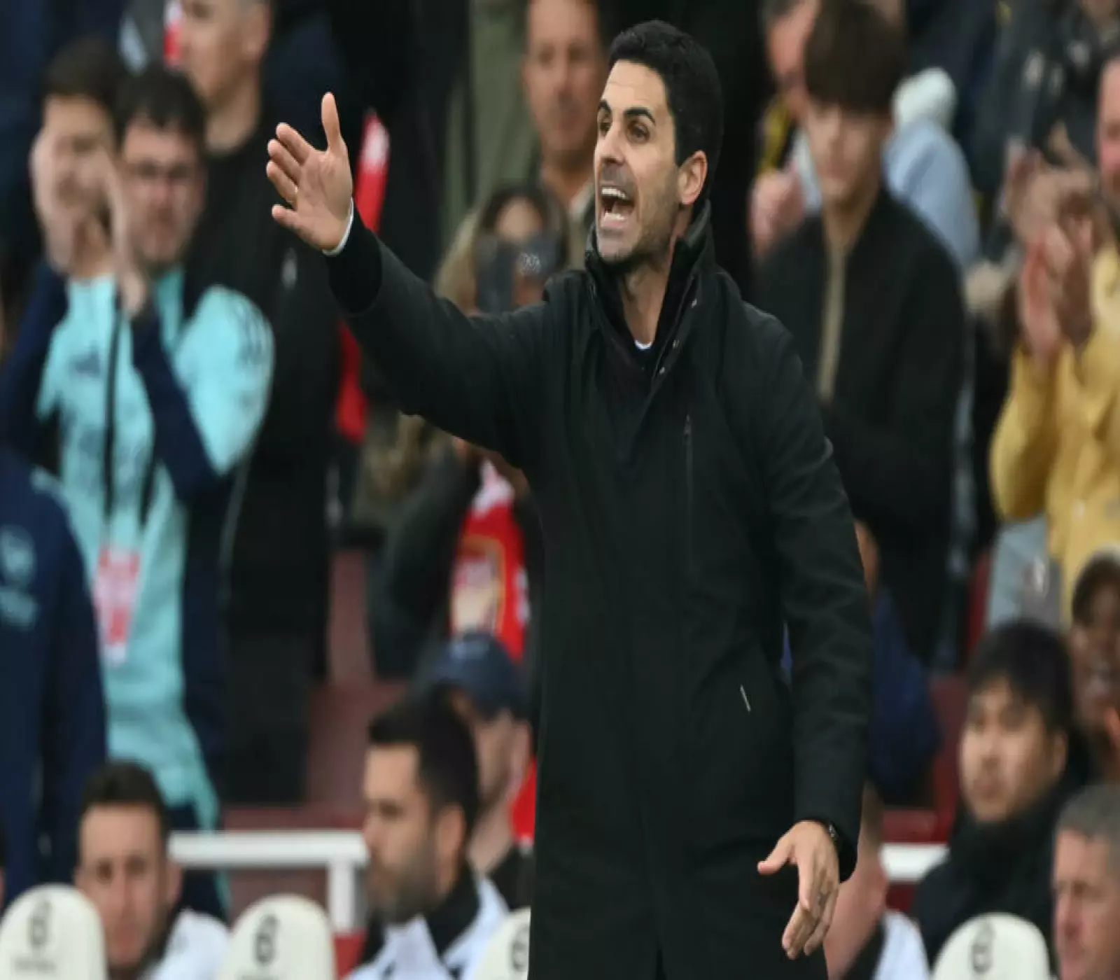 المدرب الاسباني لارسنال الانكليزي ميكل ارتيتا خلال مباراة في الدوري الممتاز ضد نيوكاسل. لندن في 18 ايار/مايو 2025