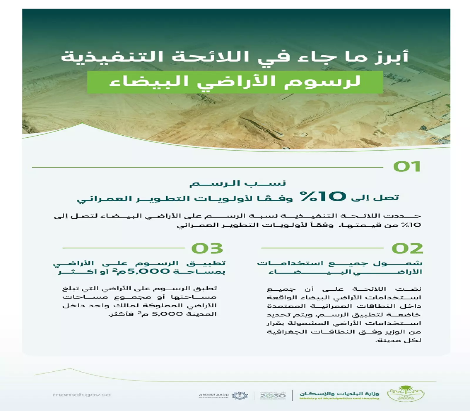 شعار برنامج رسوم الأراضي البيضاء
