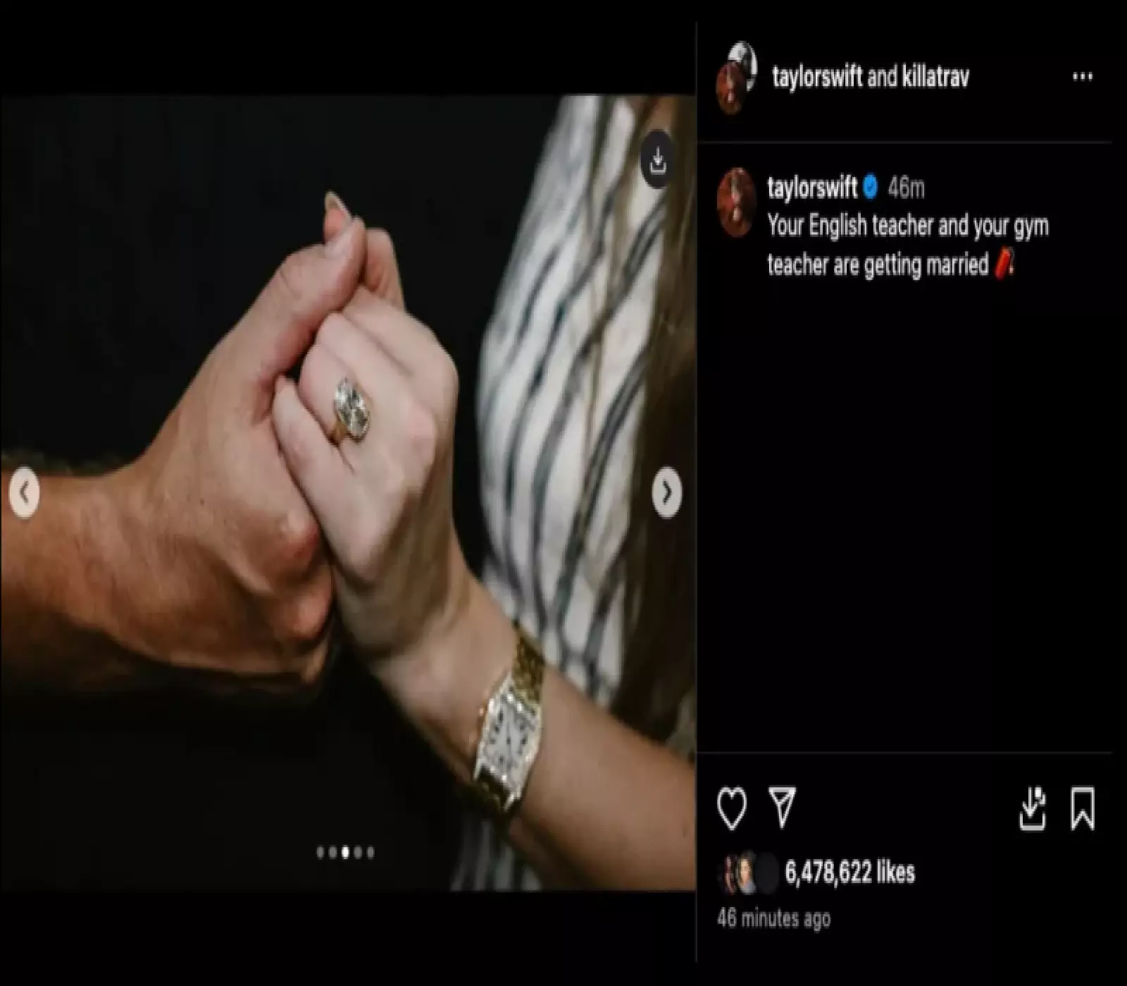 Taylor Swift Ring Detail