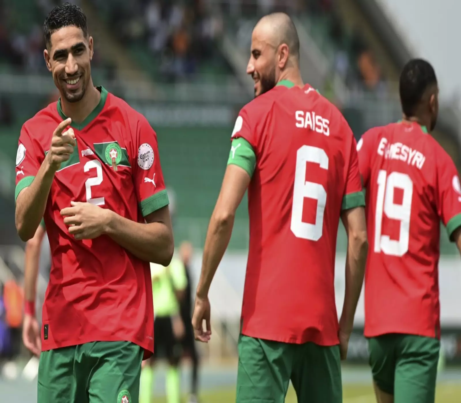 Achraf Hakimi of Morocco Celebrates His Goal