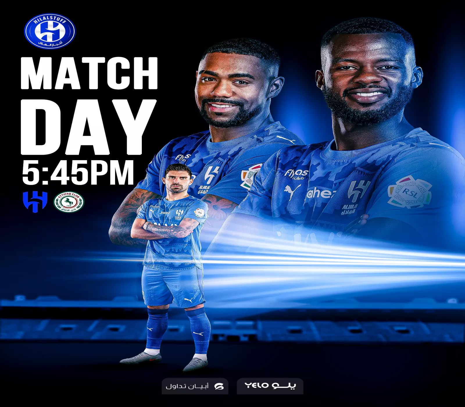 بوستر مباراة الهلال والاتفاق. (إكس)