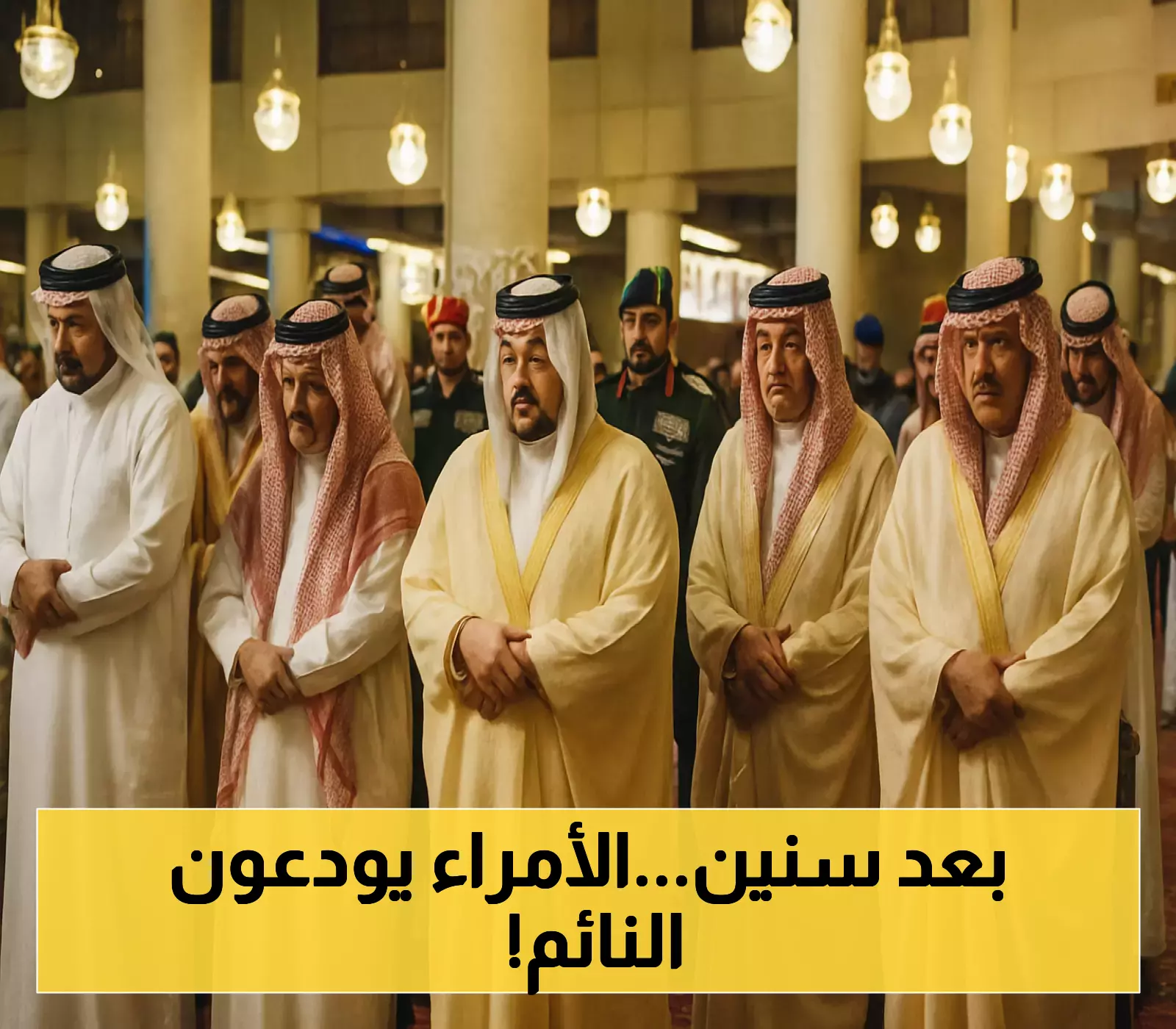 إعلان: عشرات الأمراء يؤدون صلاة الميت على 'الأمير النائم' في السعودية