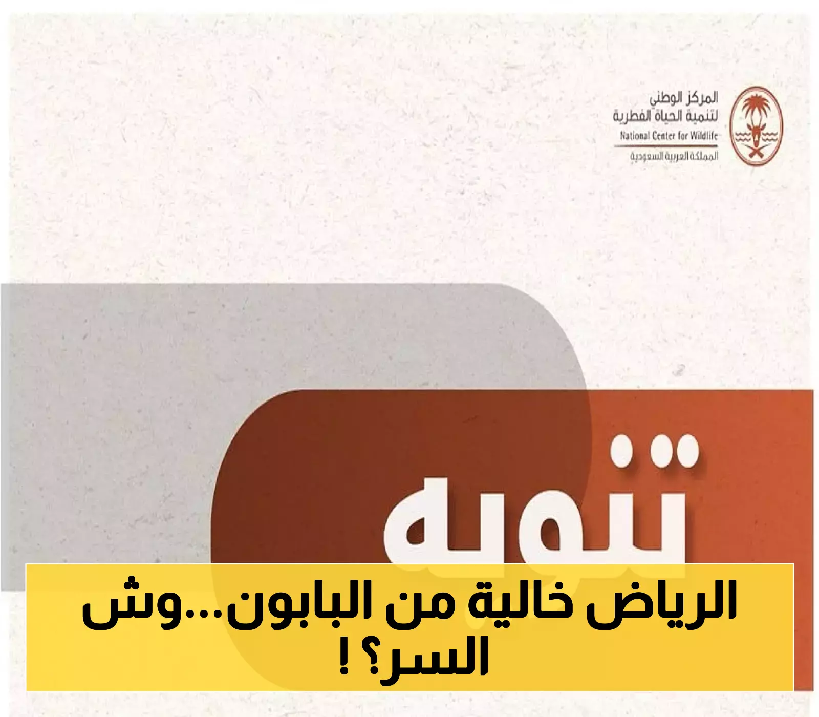 قرار: "الحياة الفطرية" تؤكد أن قرود البابون ليست ضمن الانتشار الطبيعي بالرياض