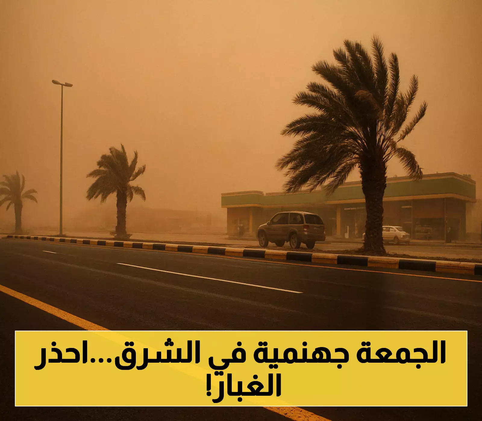 تنبيه: حرارة مرتفعة في الشرقية وغبار يضرب 5 مناطق الجمعة