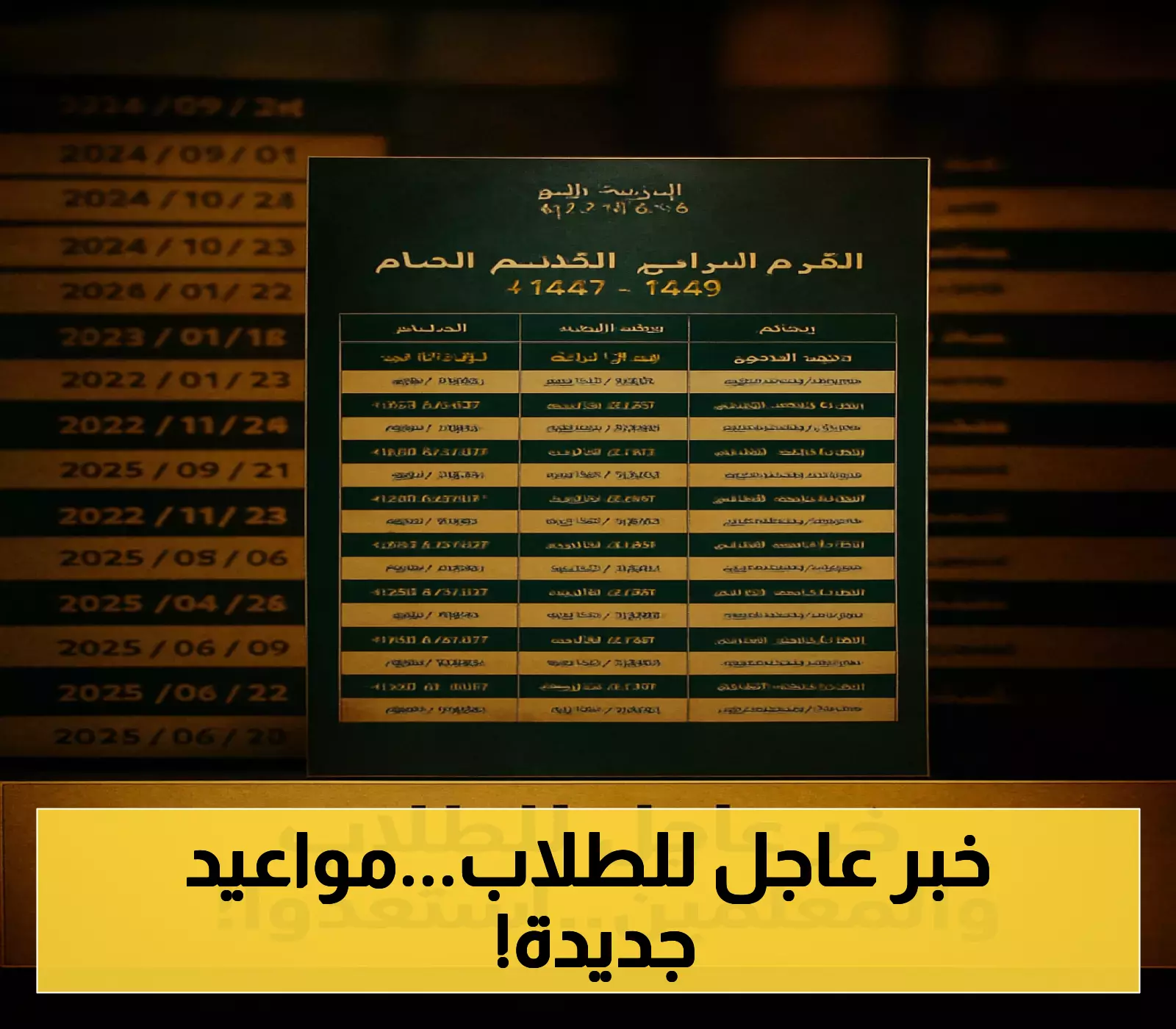 وزارة التعليم السعودية تكشف عن مواعيد جديدة للتقويم الدراسي 1447