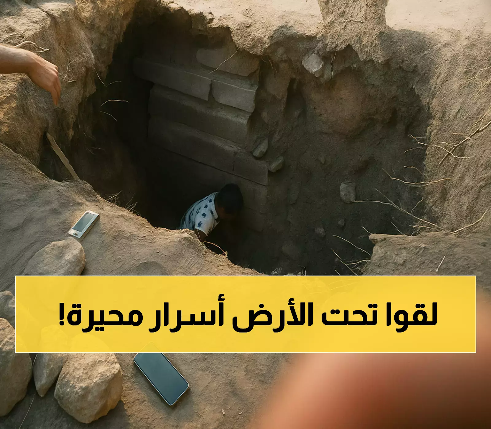 اكتشاف درجات حجرية وسرداب في ذمار يلفت الأنظار
