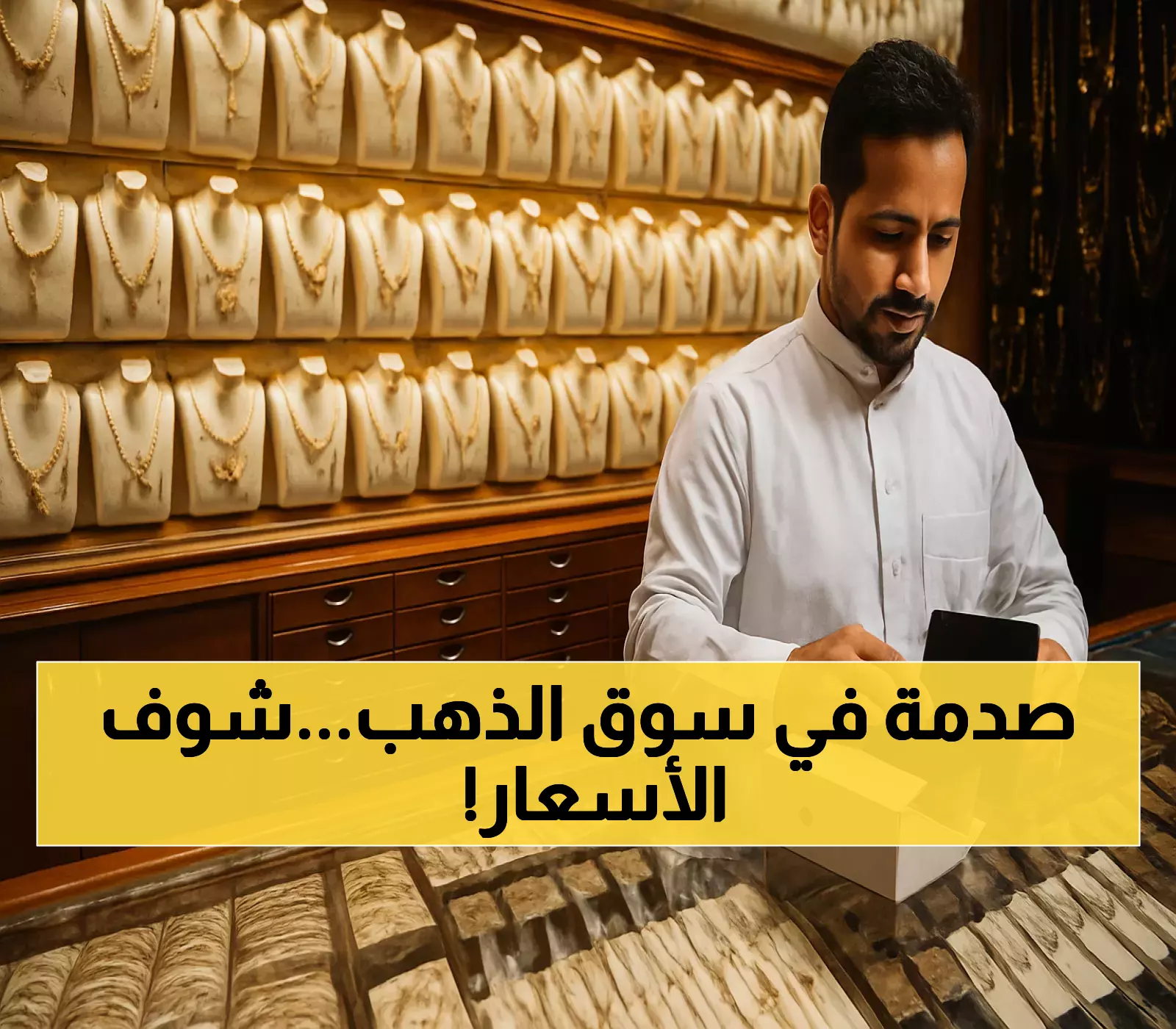 استقرار أسعار الذهب في السعودية رغم انخفاضه عالمياً بنسبة 1.8%.. هذه هي الأعيرة وأسعار السبائك اليوم