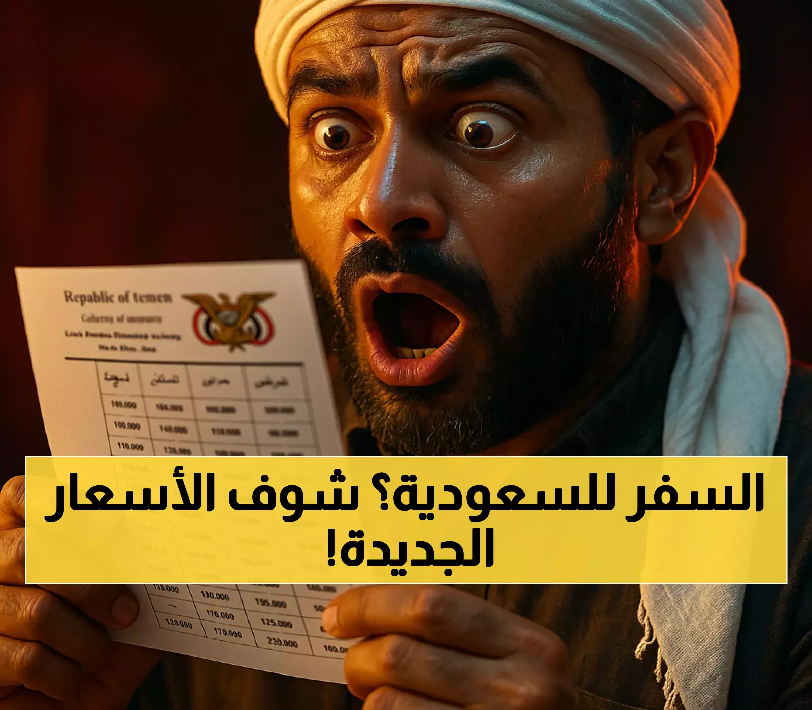 رسمياً: اعلان قائمة التسعيرة الجديدة لرحلات لنقل البري بين اليمن والسعودية.. فروقات بـ70 ألف ريال حسب المسار !