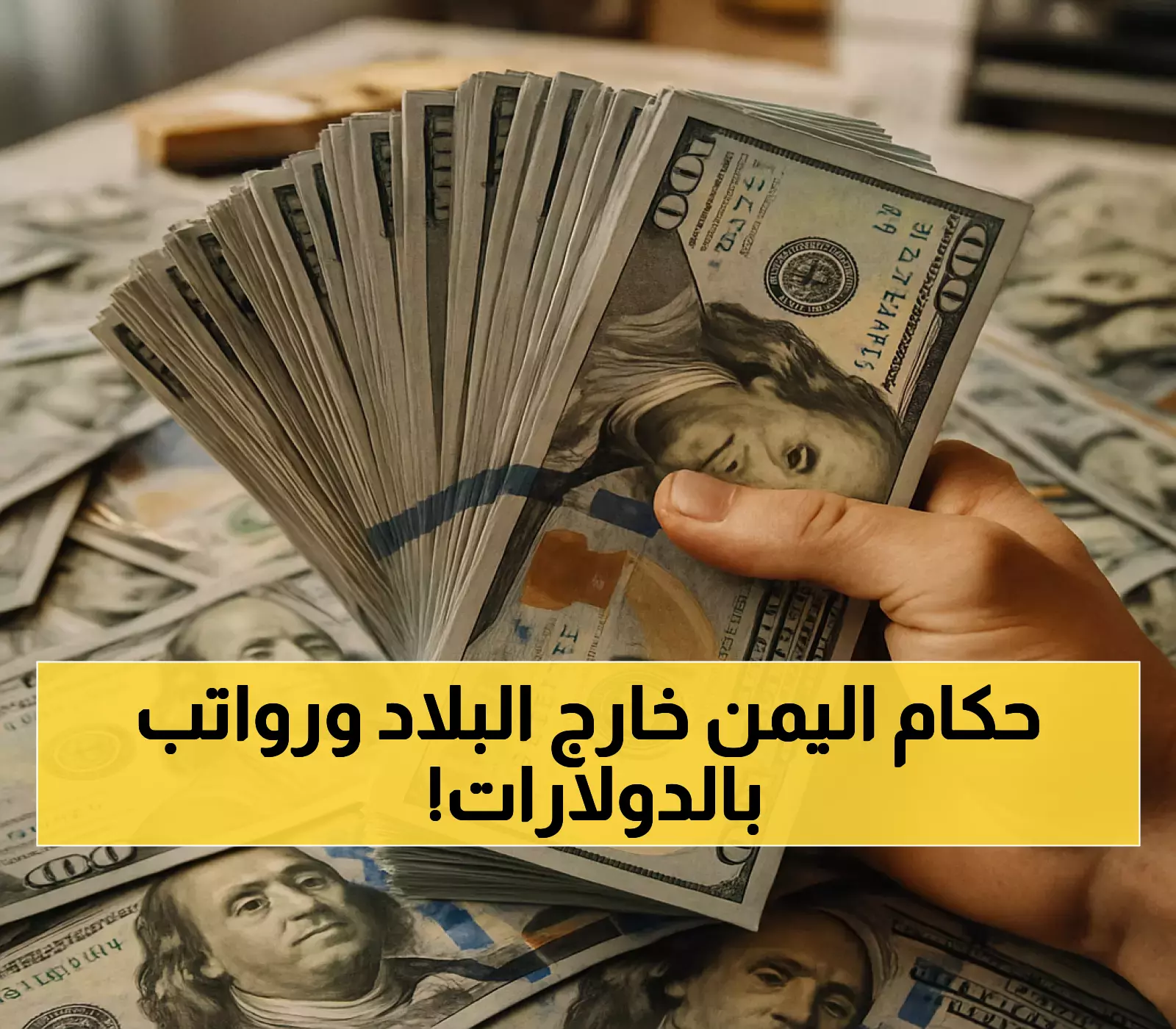 جريمة حكومية صادمة: 5,000 مسؤول يمني خارج البلاد تُصرف لهم إعاشات شهرية بالدولار بينما الشعب يتضور جوعاً!