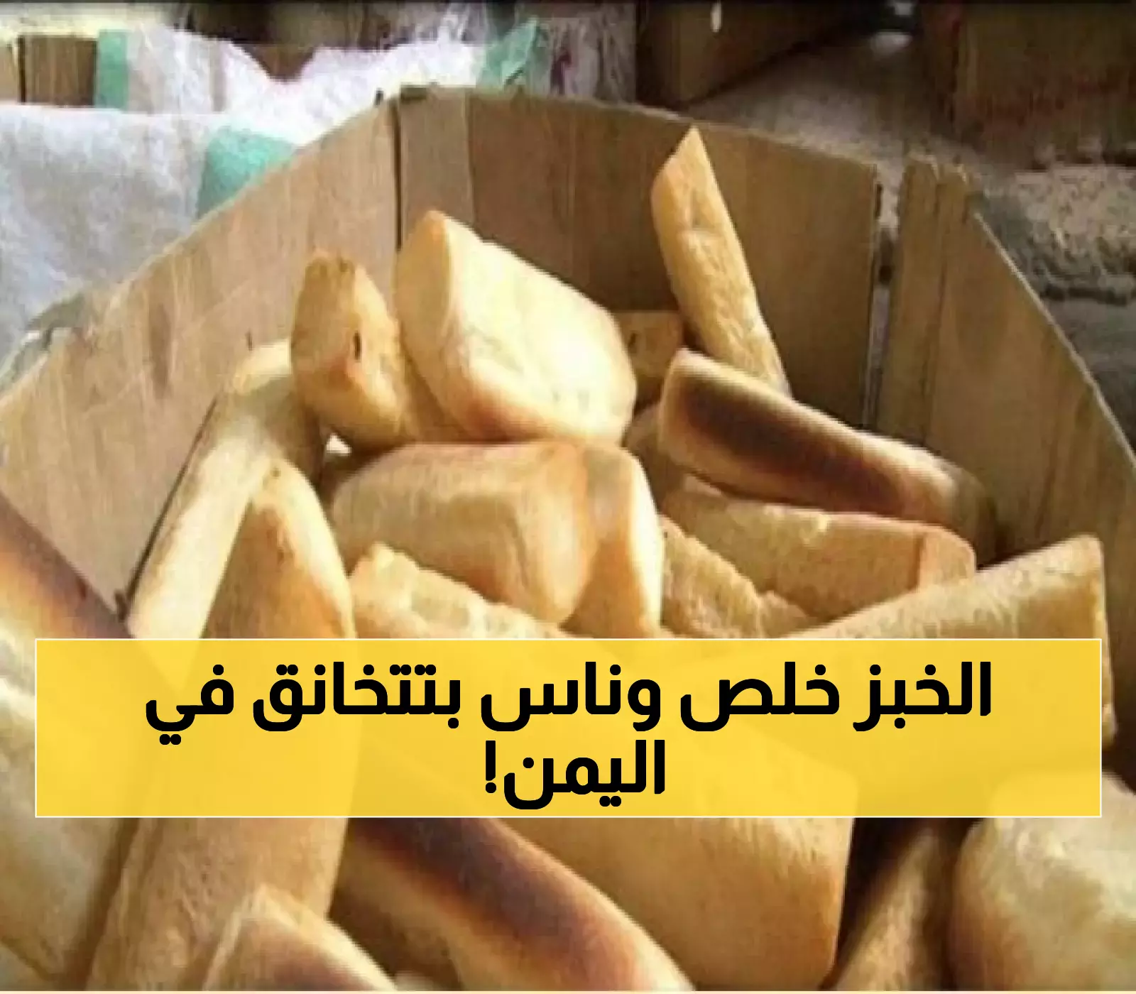 إعلان عاجل : أزمة خبز خناقة في هذه المدينة اليمنية.. حياة مليون يمني على المحك !