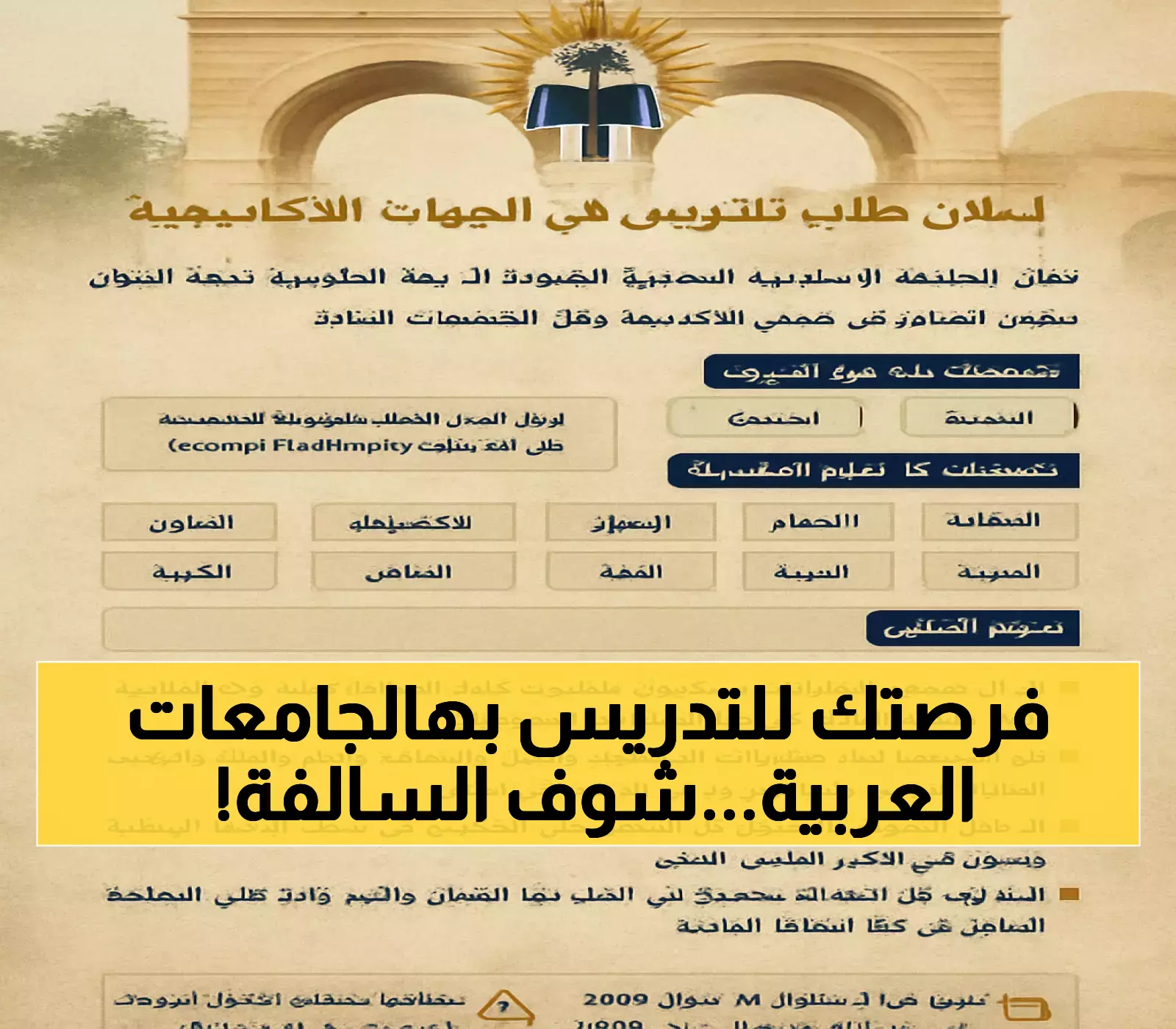 4 جامعات عربية تفتح باب التدريس في 11 تخصصًا قانونيًا وشرعيًا.. تعرف على التفاصيل