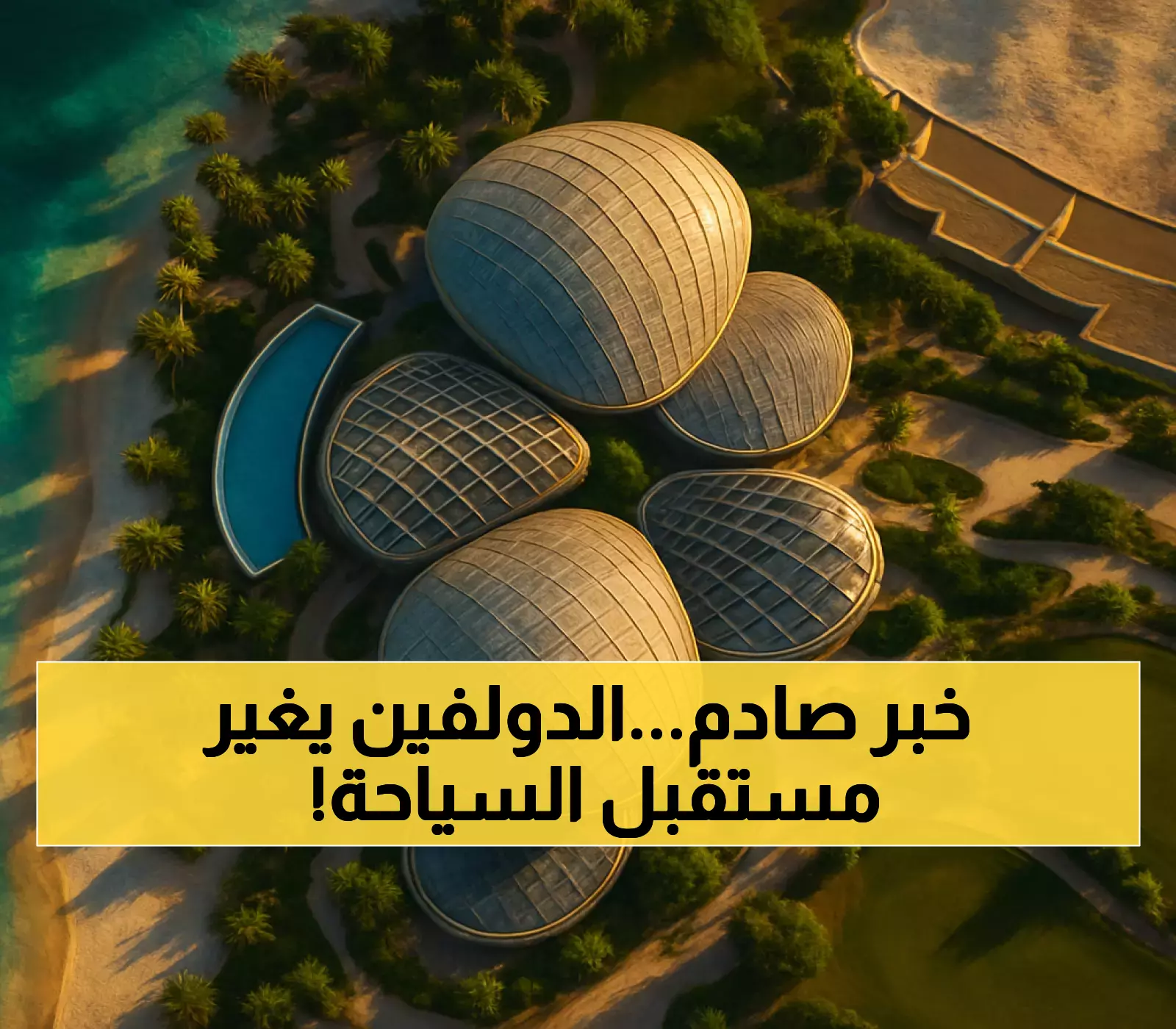 حصري: السعودية تدشن جزيرة الأحلام بشكل الدولفين - 3 منتجعات عالمية وأول ملعب غولف بحري!