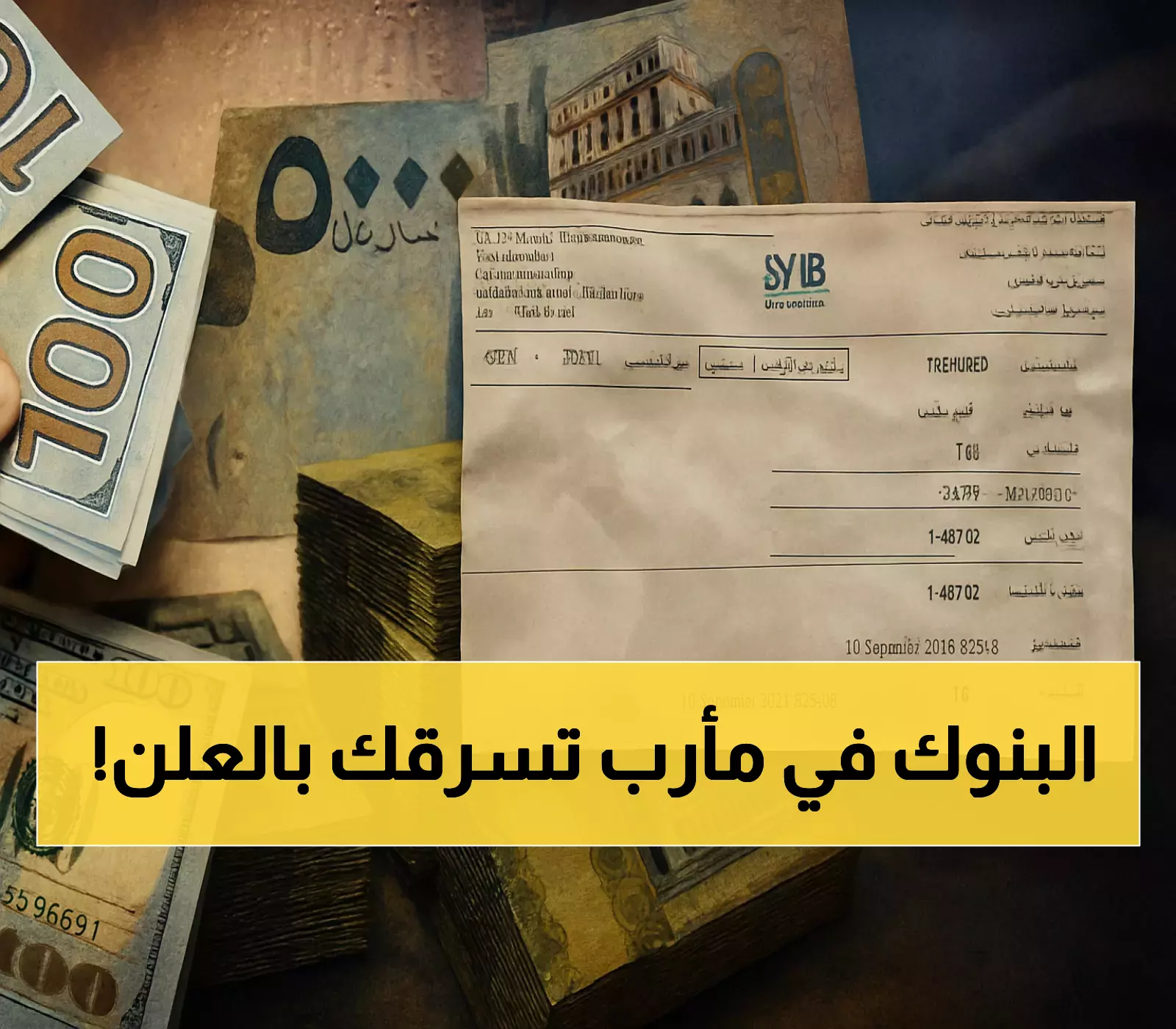 فضيحة: بنوك مأرب تنهب أموال المواطنين بالوثائق… خسائر 5 ريالات على كل دولار!