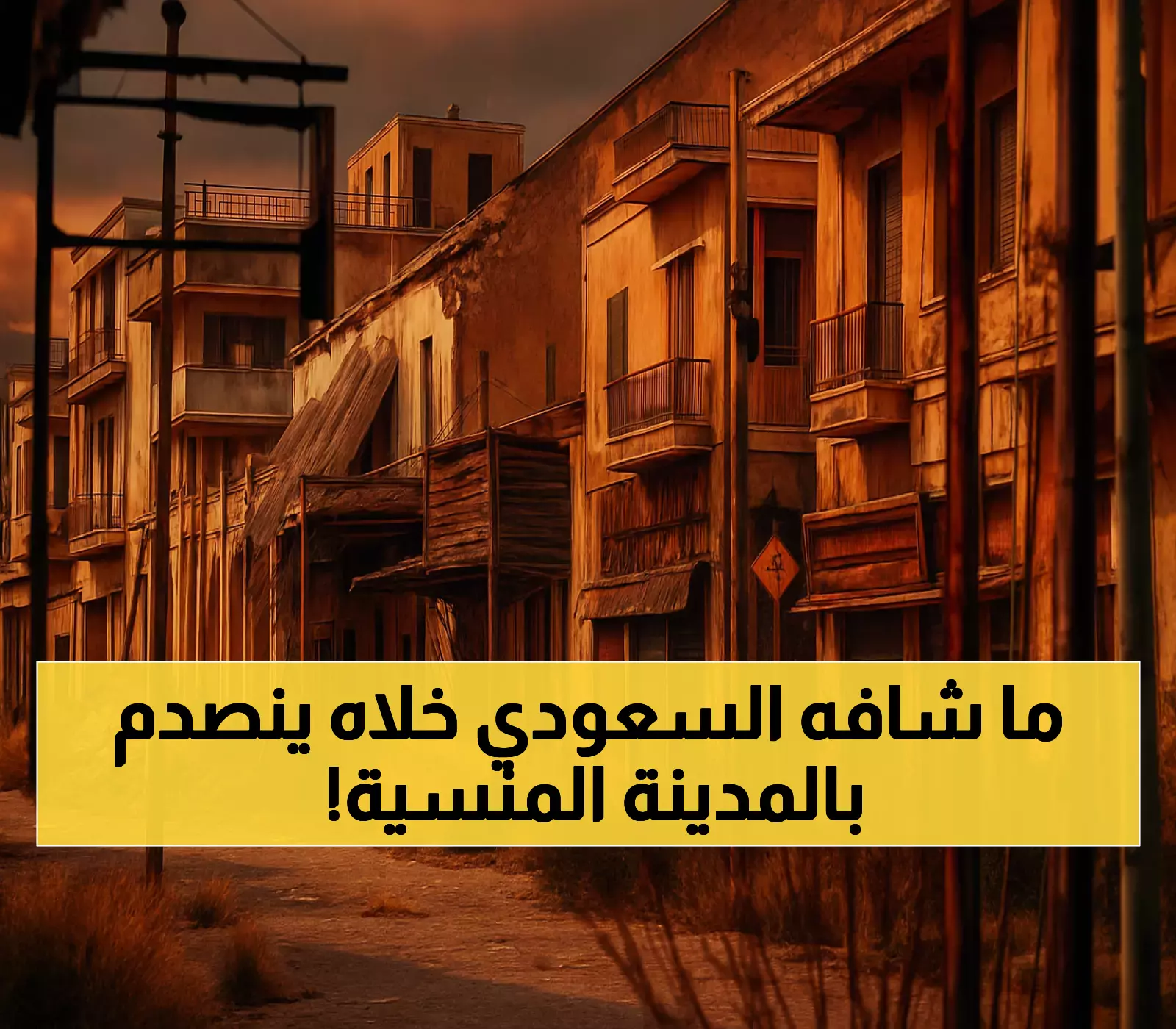 شاهد: بلوغر سعودي يقتحم "مدينة الأشباح" المحرمة لأول مرة منذ 50 عاماً... ما اكتشفه صادم!