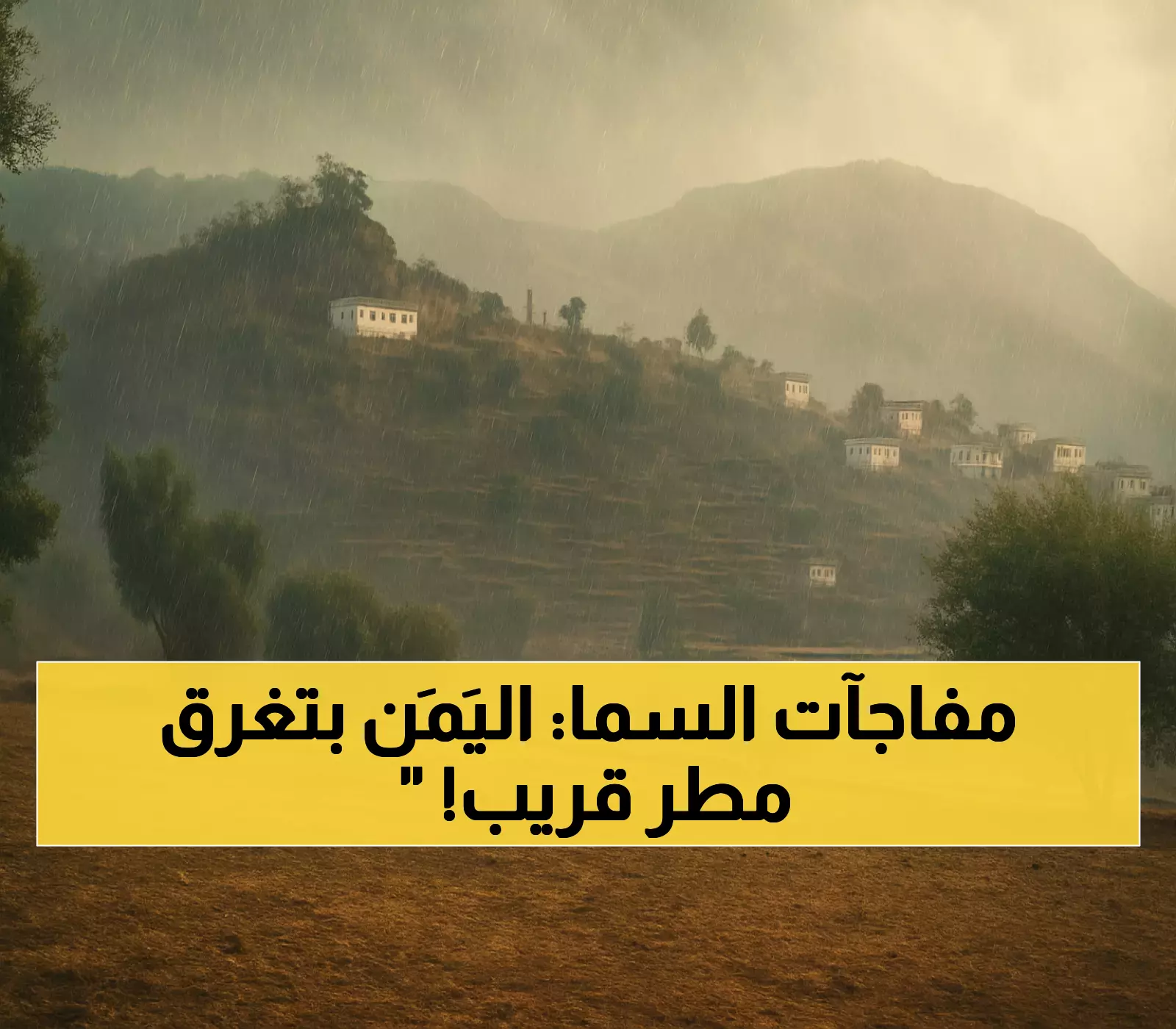 استعدوا للأمطار: معظم محافظات اليمن ستشهد طقساً ممطراً قريباً
