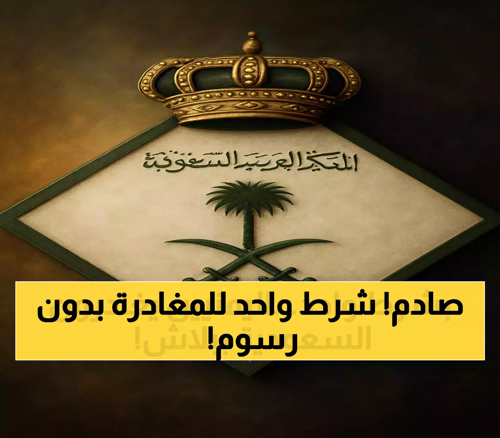عاجل: السعودية تلغي رسوم الخروج النهائي لليمنيين... الشرط الوحيد صادم!