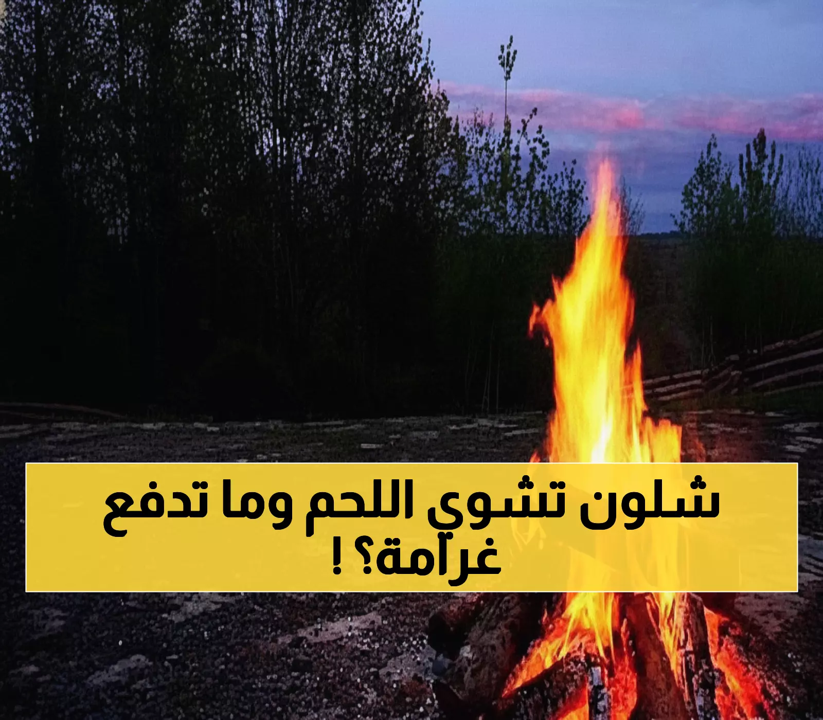 عاجل: غرامة 3000 ريال تنتظر من يشعل النار خارج الأماكن المخصصة - الشرقية تضبط المخالفين!