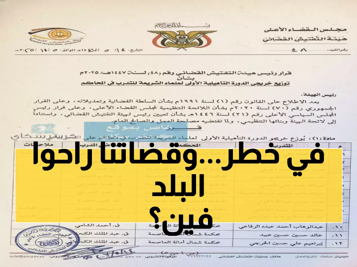 تسرب خطير: الحوثيون يدمرون آخر معاقل العدالة المهنية… 48 'عالم شريعة' يحتلون المحاكم اليمنية!