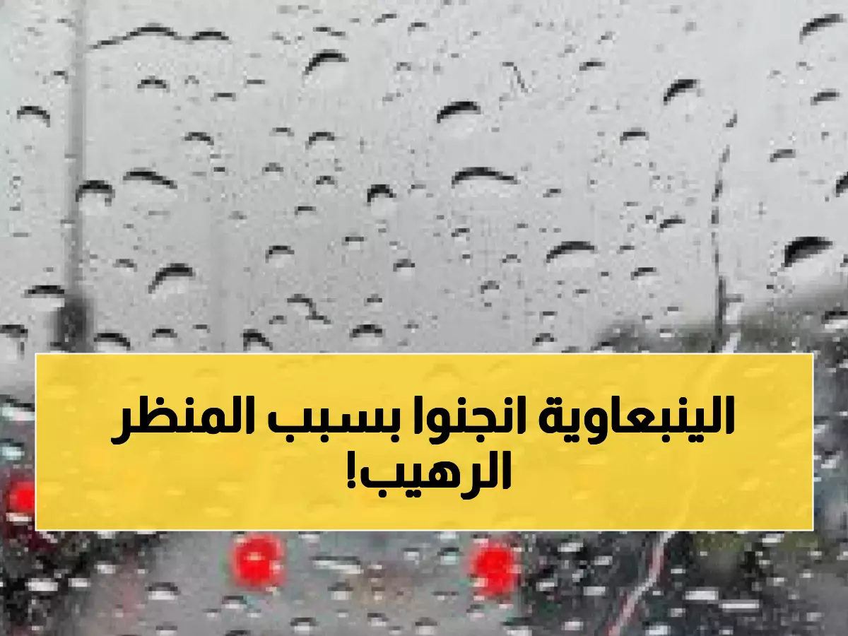 شاهد: أمطار غزيرة تحول ينبع لجنة ساحرة والأهالي في حالة فرح جماعي!