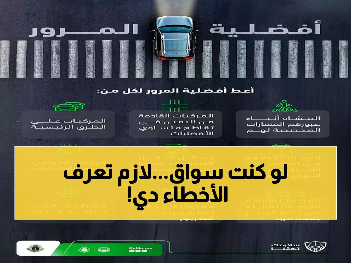 عاجل: المرور يكشف الحالات الـ9 التي تجعلك تخطئ يومياً على الطرق... هل تعرضت للغرامة بسببها؟