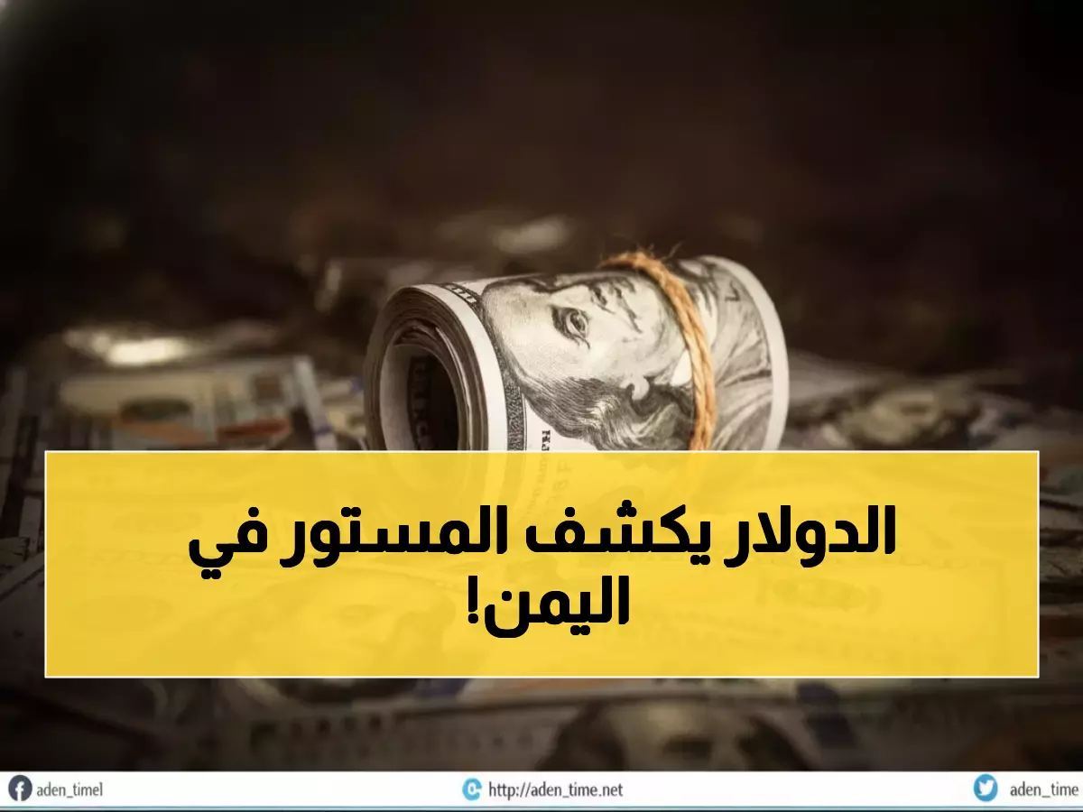 عاجل: فضيحة الدولار في اليمن - سعر واحد في صنعاء وآخر مختلف تماماً في عدن... هل تعرف الفرق المدمر؟