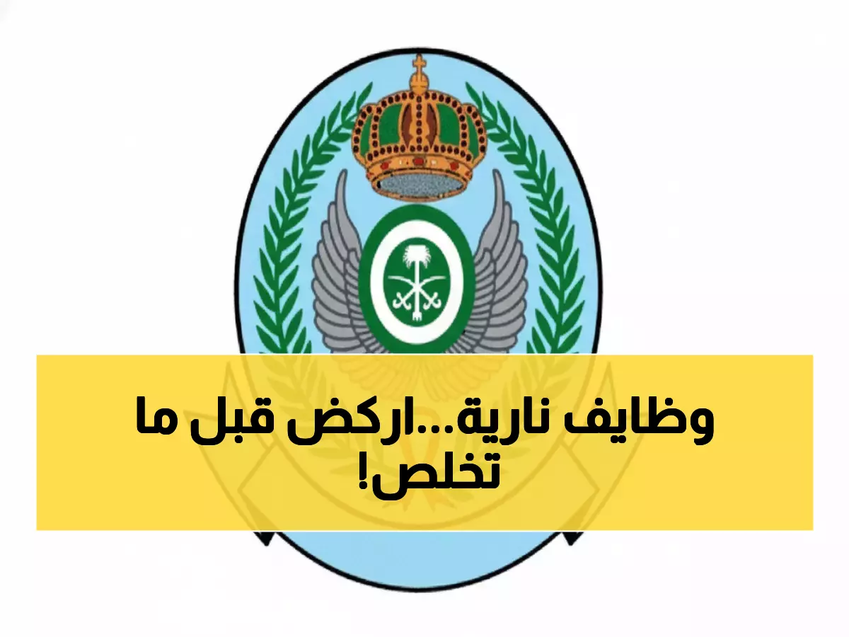 عاجل: القوات الجوية تفتح باب التوظيف لـ17 وظيفة ذهبية - التقديم بدأ اليوم!