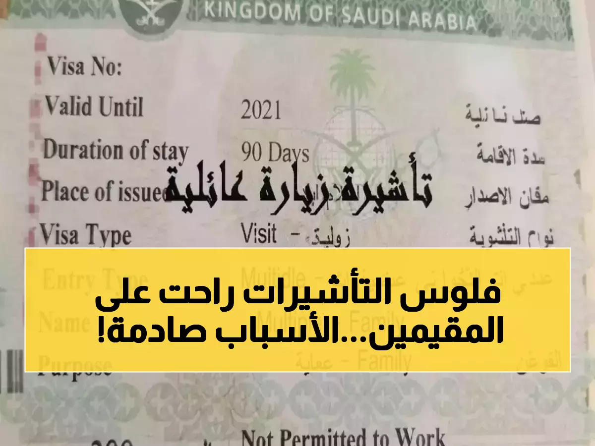 عاجل: زلزال الـ 24 ساعة يدمر أحلام 3.2 مليون مقيم بالسعودية - انهيار التأشيرات بنسبة 60%!