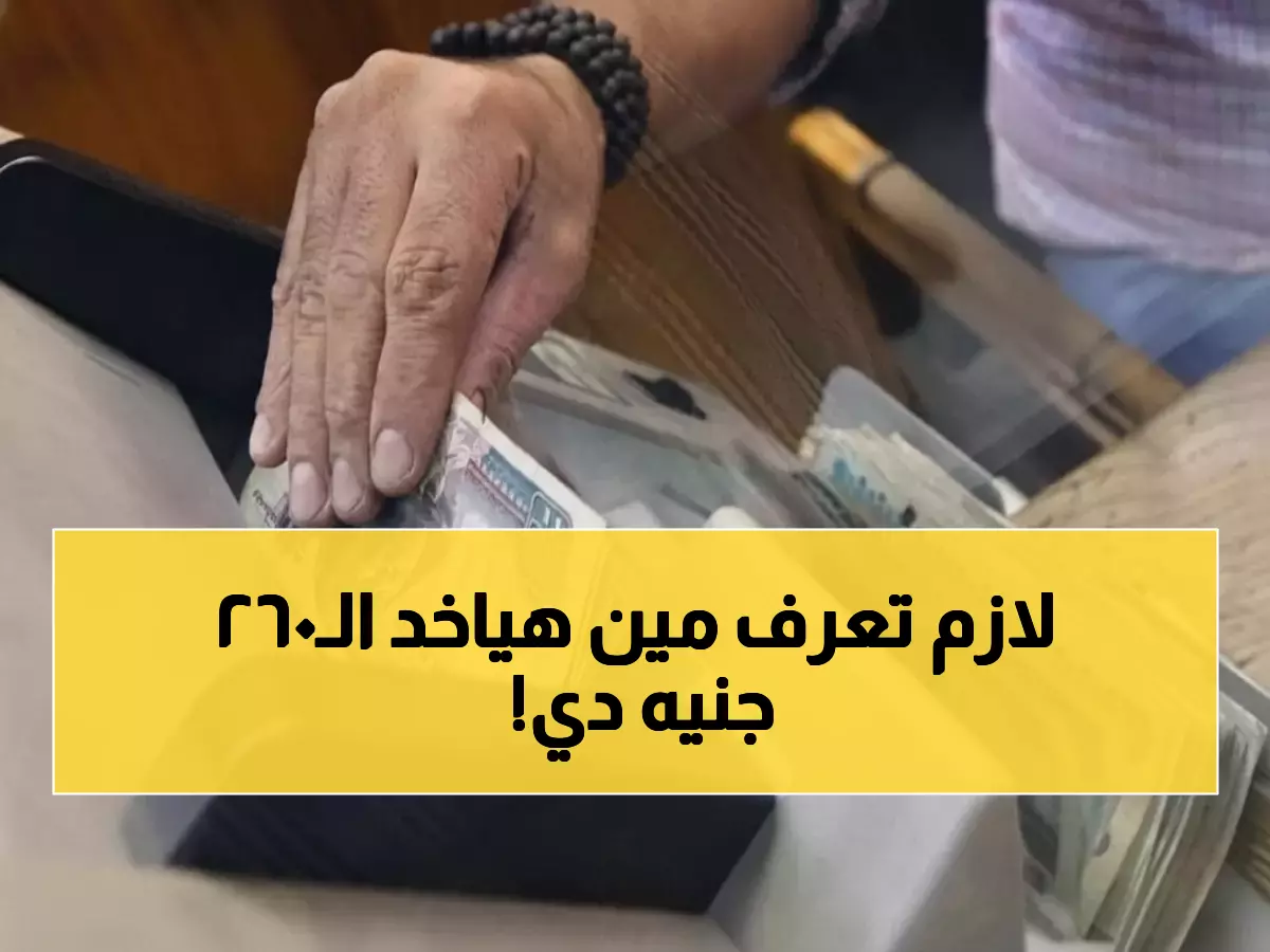عاجل: 260 جنيه زيادة مؤكدة في المعاشات يناير 2026... تعرف على الفئات المحظوظة!
