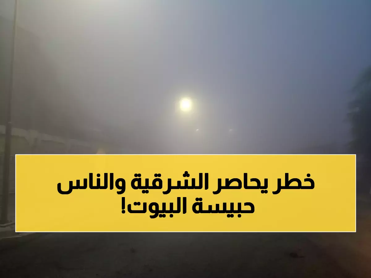 عاجل: إنذار أحمر يشل الحركة في الشرقية... الرؤية صفر لـ12 ساعة متواصلة!