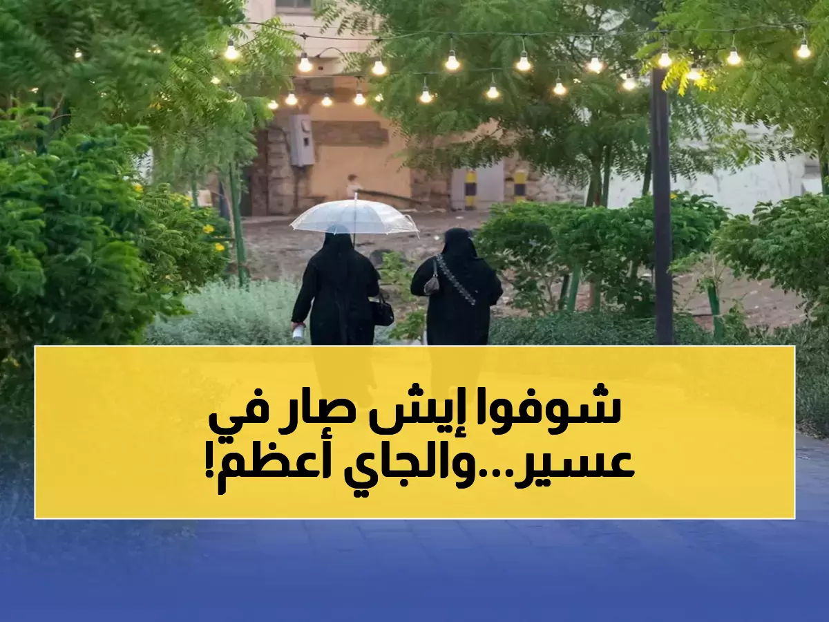 عاجل: عسير تحطم أرقام الأمطار القياسية بـ 52 ملم في يوم واحد - والمفاجأة الكبرى قادمة!