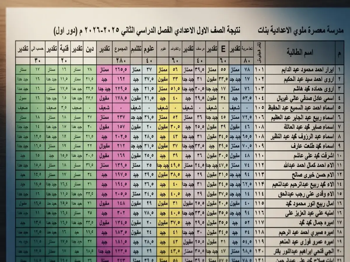 عاجل: وزارة التعليم تعلن نتيجة الصف الأول الإعدادي 2026 بالاسم ورقم الجلوس... انتبه! الاعتماد الوزاري ليس شرطاً!