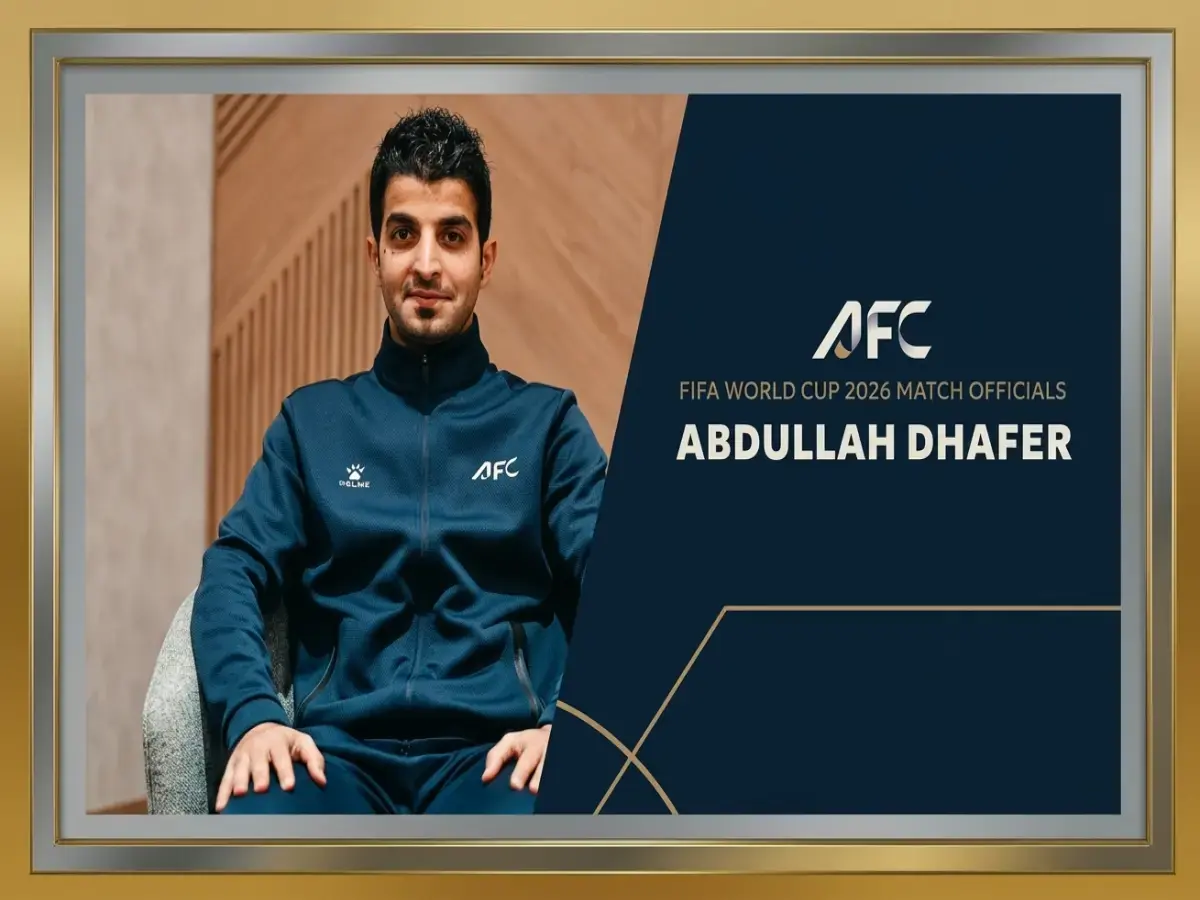 عاجل: الشهري السعودي يدخل التاريخ كأول خريج من أكاديمية حكام آسيا يصل المونديال 2026... حكاية صعود صادمة من تبوك إلى العالم!