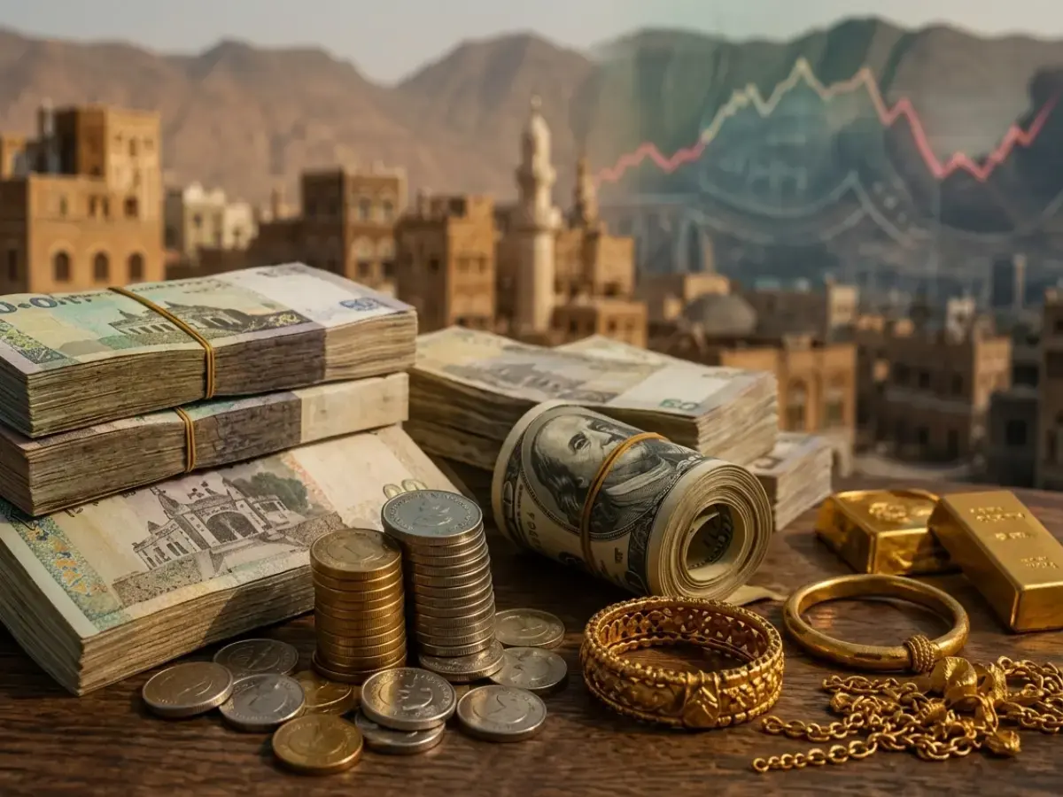 عاجل: تفجير أسعار الذهب والريال بين عدن وصنعاء… خسائر مهولة للمواطنين والفرق 600% في صرف الدولار اليوم!