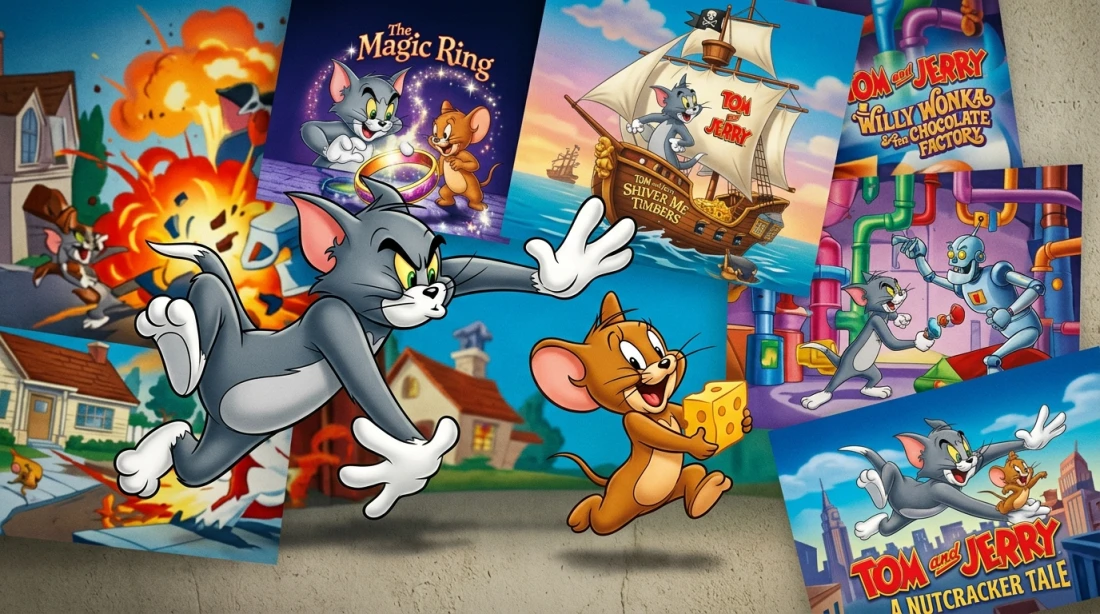 أفلام توم وجيري: القائمة الكاملة لأبرز الأفلام عبر التاريخ
