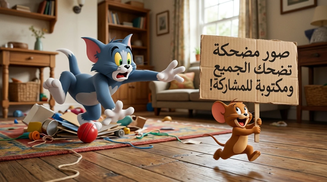 صور توم وجيري مضحكة ومكتوب عليها عبارات للمشاركة