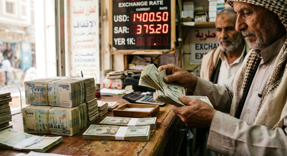 سعر صرف الريال اليمني اليوم مقابل الدولار في عدن وصنعاء