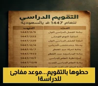 التقويم الدراسي السعودي يتيح تخطيط 4 سنوات قادمة.. الدراسة تبدأ 24 أغسطس 2025