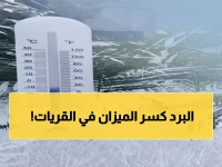 عاجل: القريات تسجل رقماً قياسياً مرعباً... 5 درجات تحت الصفر تجمد المملكة!