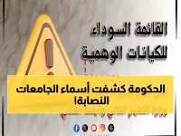عاجل: قائمة سوداء رسمية بالجامعات الوهمية التي تنصب على الطلاب… هل جامعتك من بينها؟