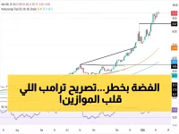 عاجل: الفضة تنهار 1% بعد تصريح ترامب الصادم حول غرينلاند... هل تفقد 10% من قيمتها خلال أيام؟