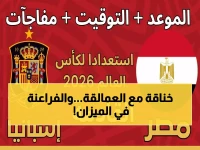 عاجل: مواجهات نارية للفراعنة مع إسبانيا والسعودية... هل ستغير خريطة مصر في المونديال؟