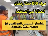 عاجل: السيسي يعلن دعم نقدي صادم لموظفي الدولة والفئات الأولى بالرعاية قبل رمضان.. وإجراءات غير مسبوقة لزيادة الرواتب!